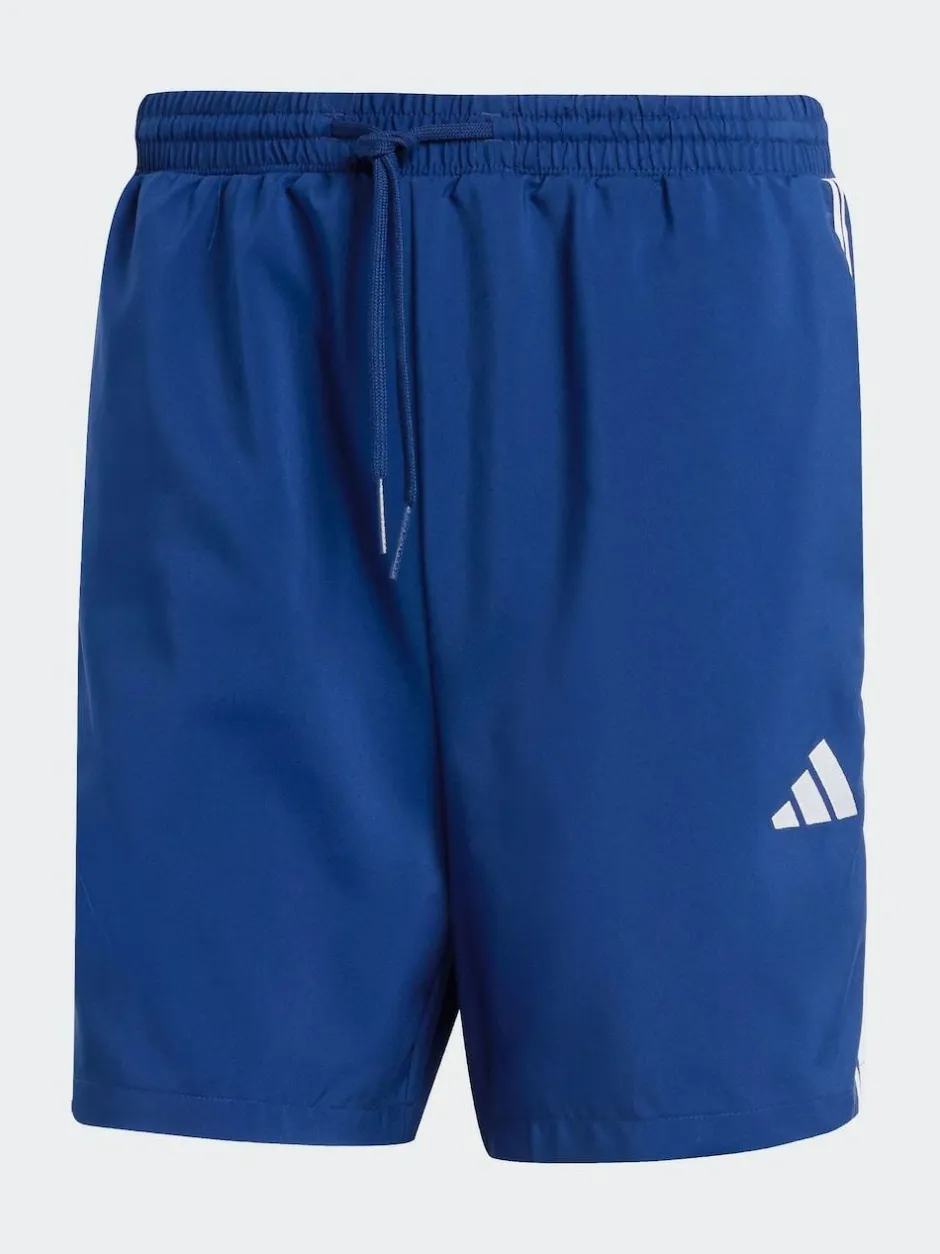adidas Navy/White Essentials 3-Stripes Chelsea Shorts Hot