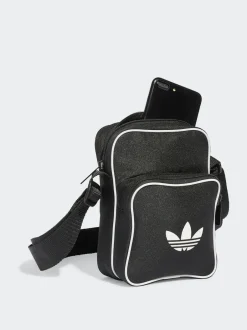 adidas originals Adicolour Cross-Body Bag Black New