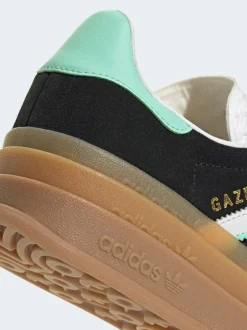 adidas originals Black Gazelle Bold Junior Trainers Outlet