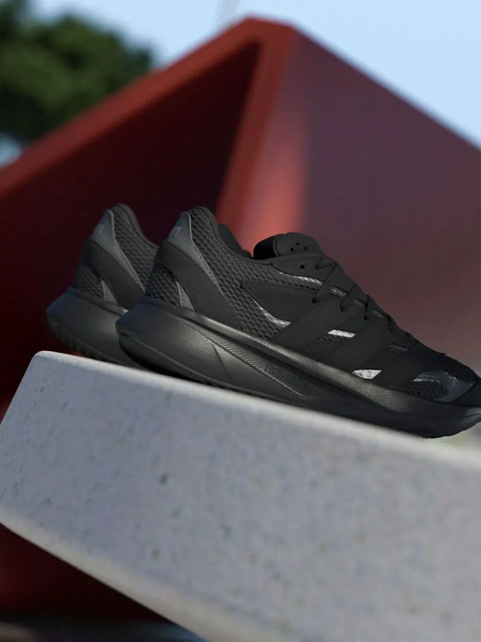 adidas Originals Lightblaze Lace Junior Trainers Black Discount