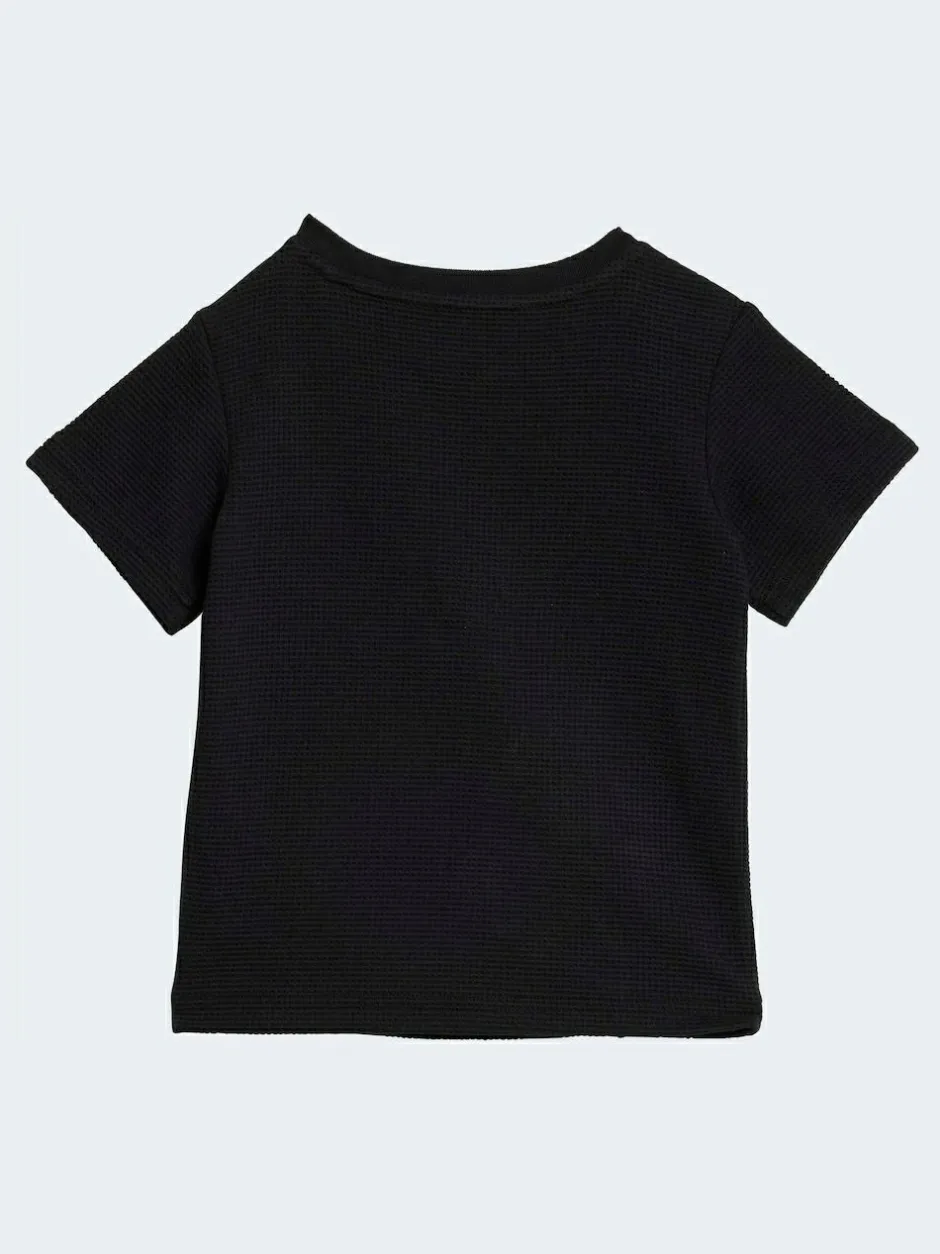 adidas originals Waffle T-Shirt and Shorts Set Black Online