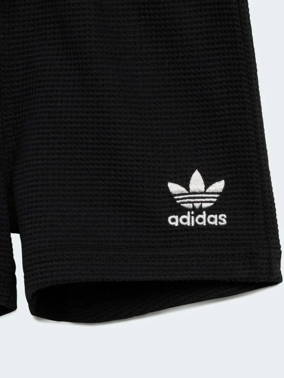 adidas originals Waffle T-Shirt and Shorts Set Black Online