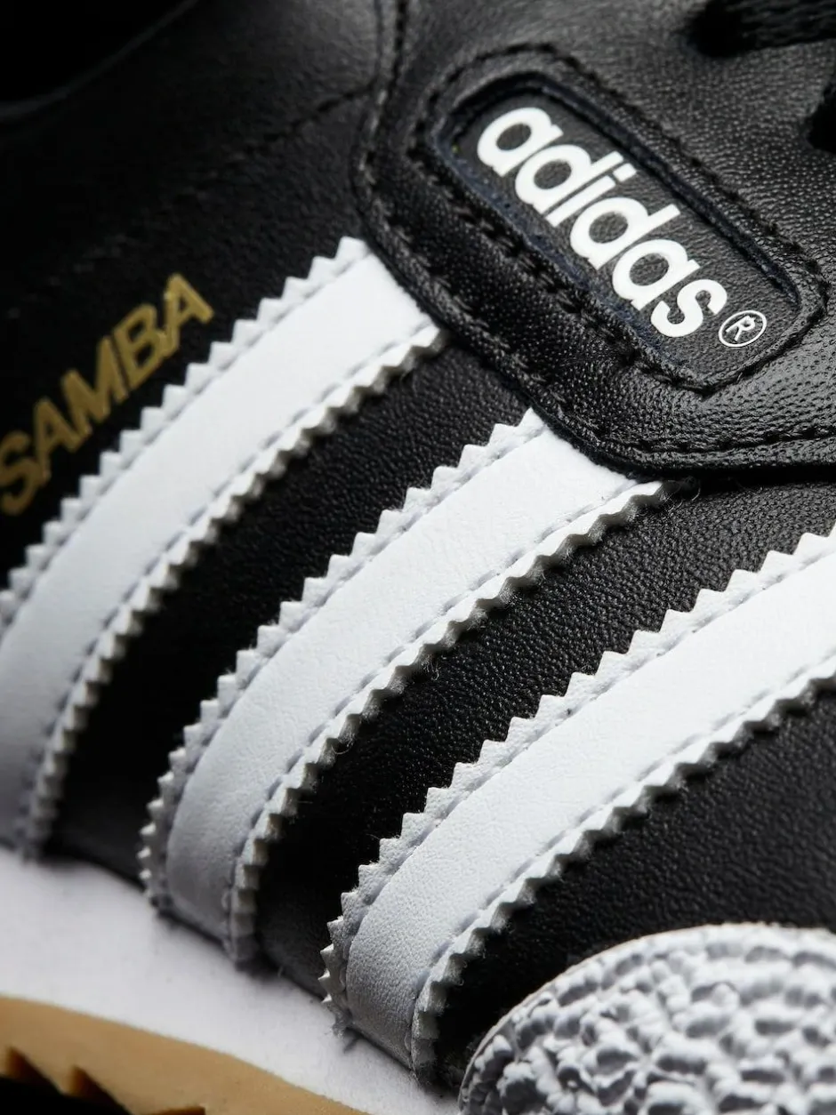 adidas originals Samba Suede Trainers Black/White New