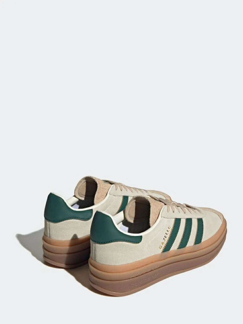 adidas originals Brown/Green Gazelle Bold W Trainers Hot