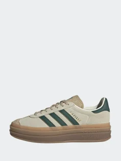 adidas originals Brown/Green Gazelle Bold W Trainers Hot