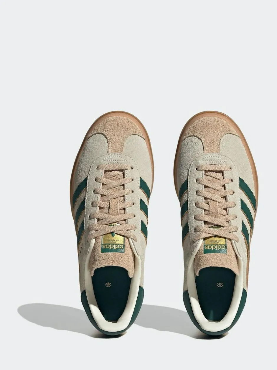 adidas originals Brown/Green Gazelle Bold W Trainers Hot