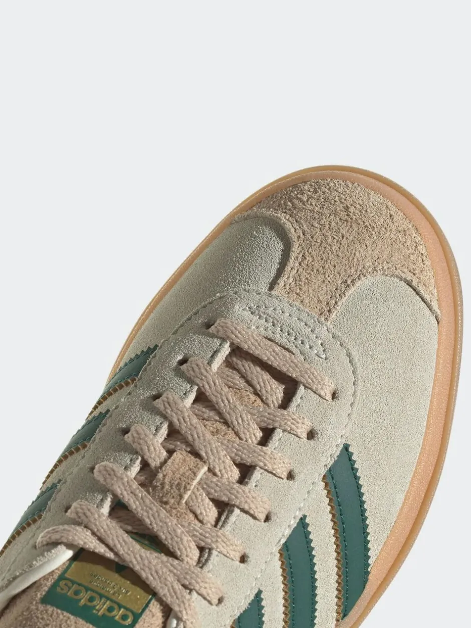 adidas originals Brown/Green Gazelle Bold W Trainers Hot