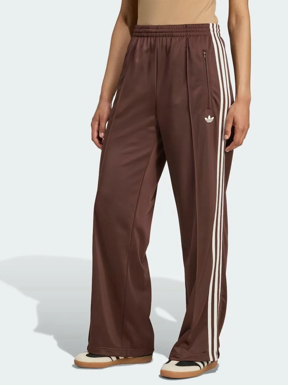 adidas originals Brown/White Firebird Loose Track Pant Trousers Online