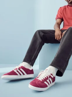 adidas originals Burgundy Red Gazelle Trainers