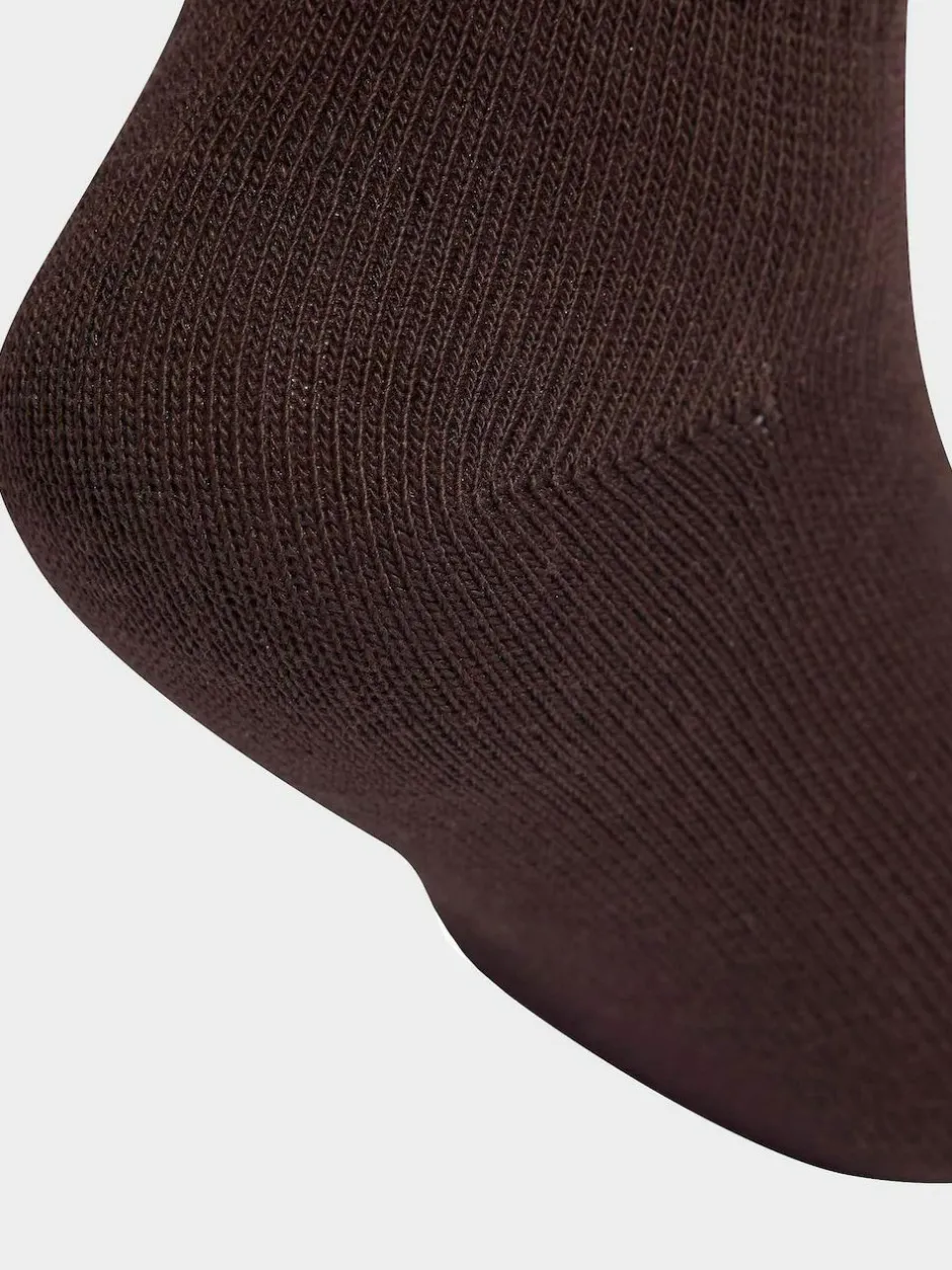 adidas originals 3 Pack Ankle Socks Dark Brown Best