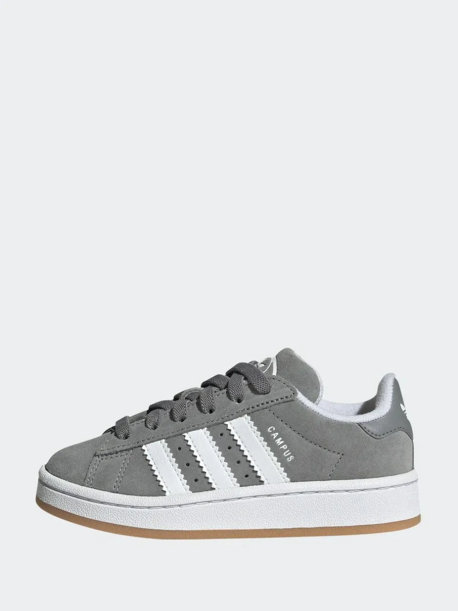 adidas originals Grey Light Campus 00s Elastic Lace Kids Trainers