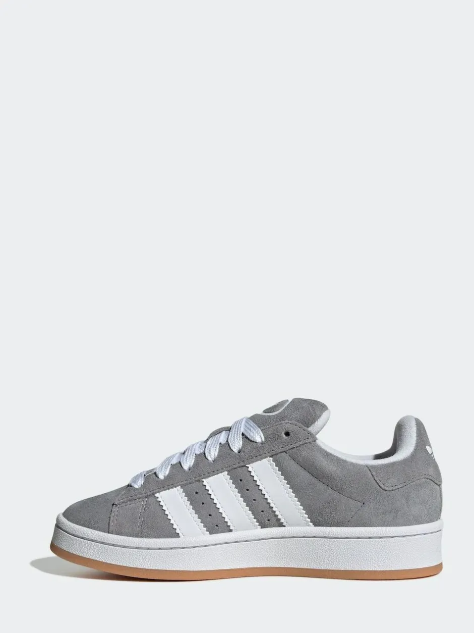 adidas originals Grey/White Campus 00s Lace Junior Trainers Clearance