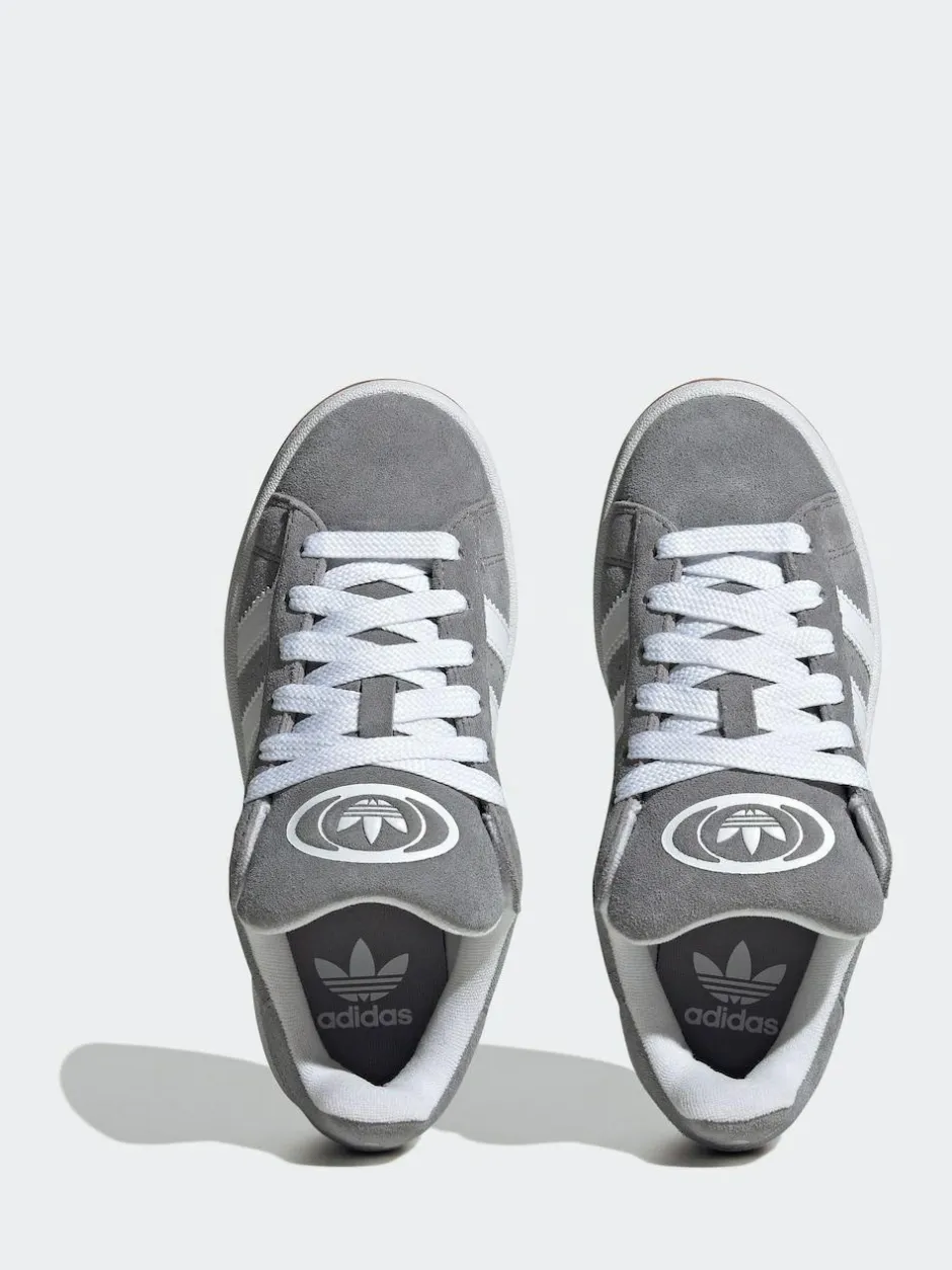 adidas originals Grey/White Campus 00s Lace Junior Trainers Clearance