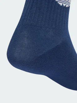 adidas originals Off White Crew 3-Stripes Crew Socks 3 Pairs New