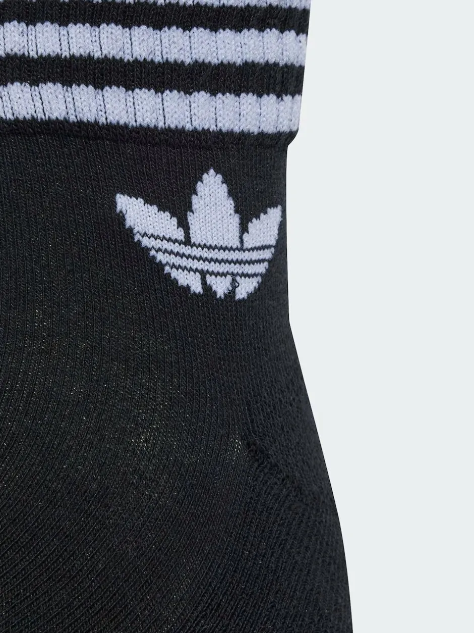 adidas originals Ankle 3-Stripes Crew Socks 3 Pairs White Chrome Hot