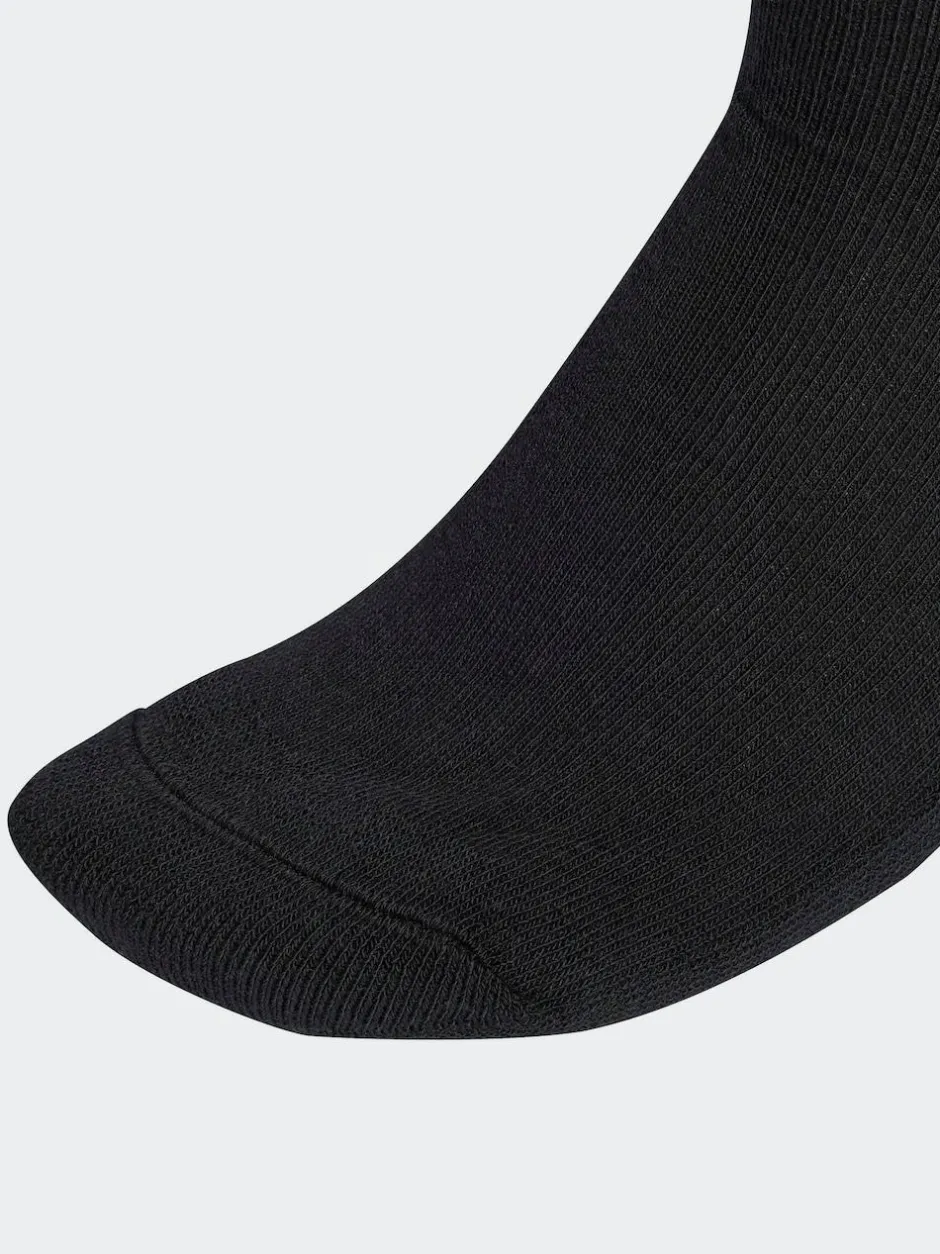 adidas originals Ankle 3-Stripes Crew Socks 3 Pairs White Chrome Hot