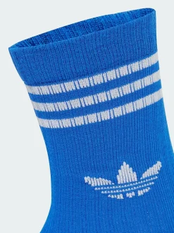 adidas originals 3 Pack Crew Socks White Ecru New