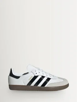 adidas originals White/Black Samba OG Kids Trainers