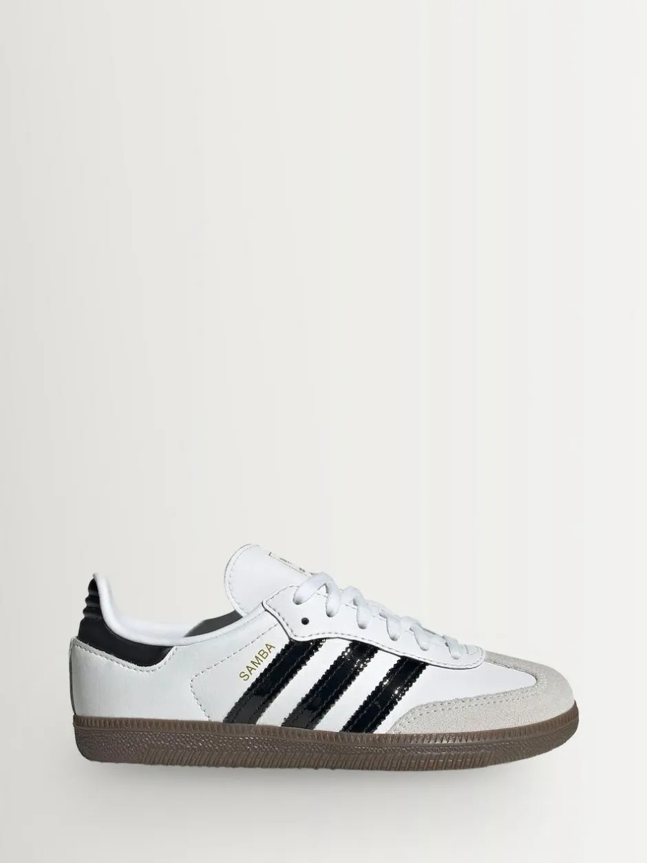 adidas originals White/Black Samba OG Kids Trainers