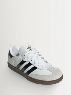 adidas originals White/Black Samba OG Kids Trainers