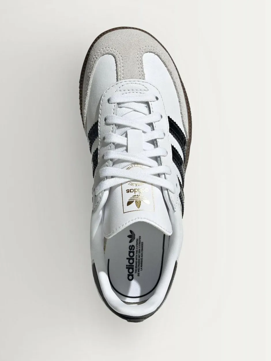 adidas originals White/Black Samba OG Kids Trainers