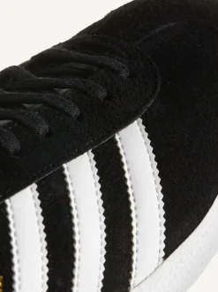 adidas originals White/Black Gazelle Trainers Sale