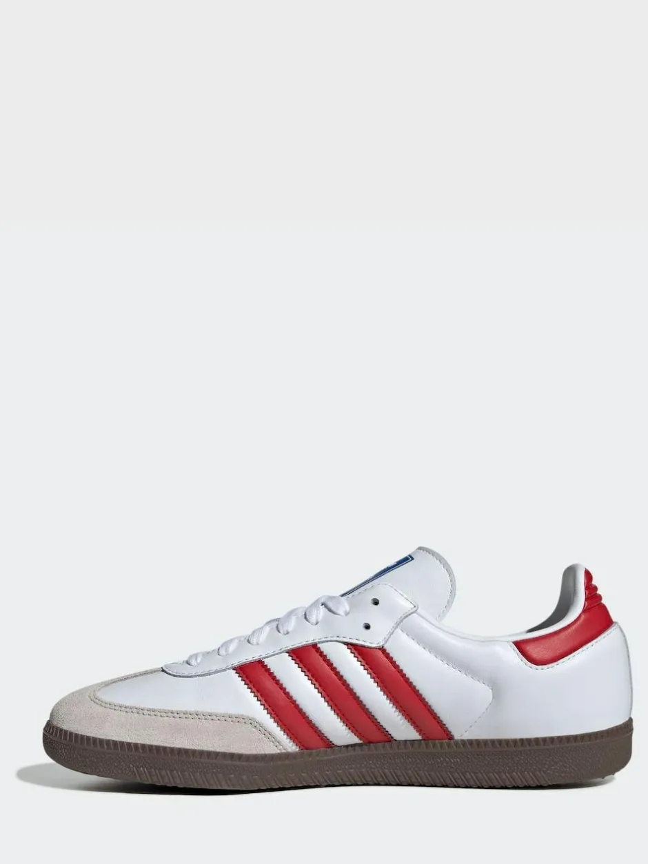 adidas originals Samba Trainers White/Red Online