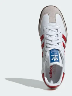 adidas originals Samba Trainers White/Red Online