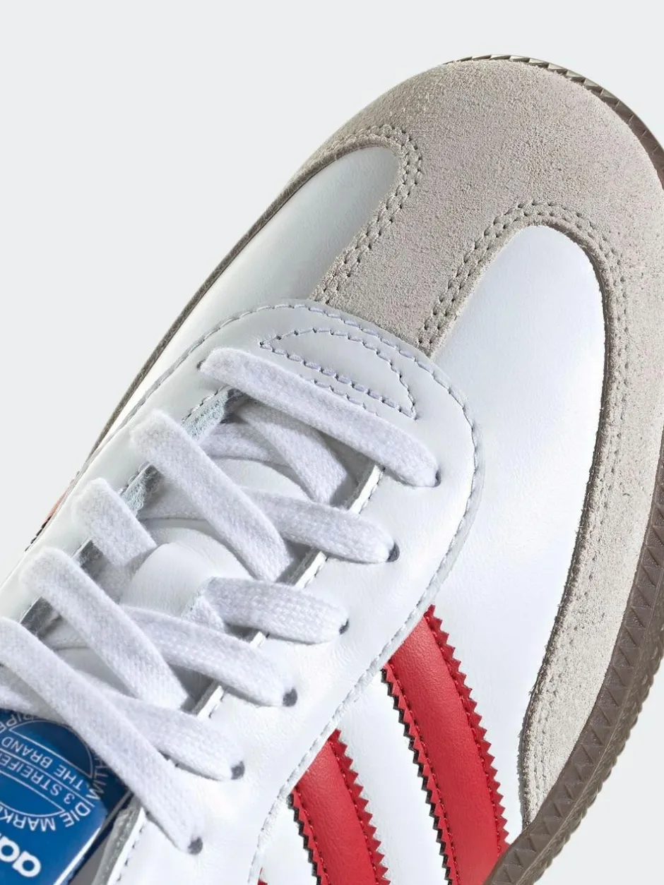 adidas originals Samba Trainers White/Red Online