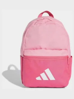 adidas Pink 3 Bar Kids Backpack Outlet
