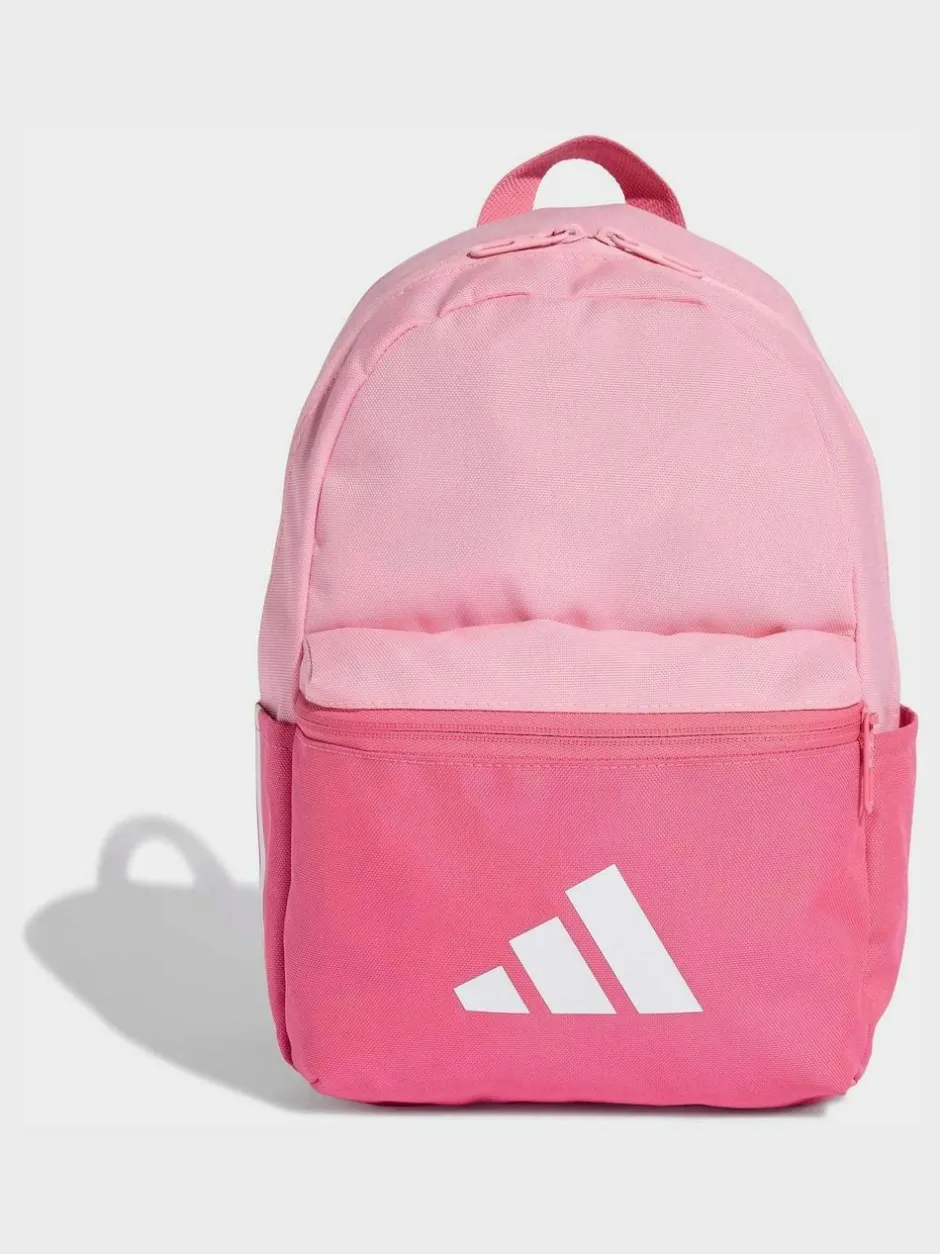 adidas Pink 3 Bar Kids Backpack Outlet