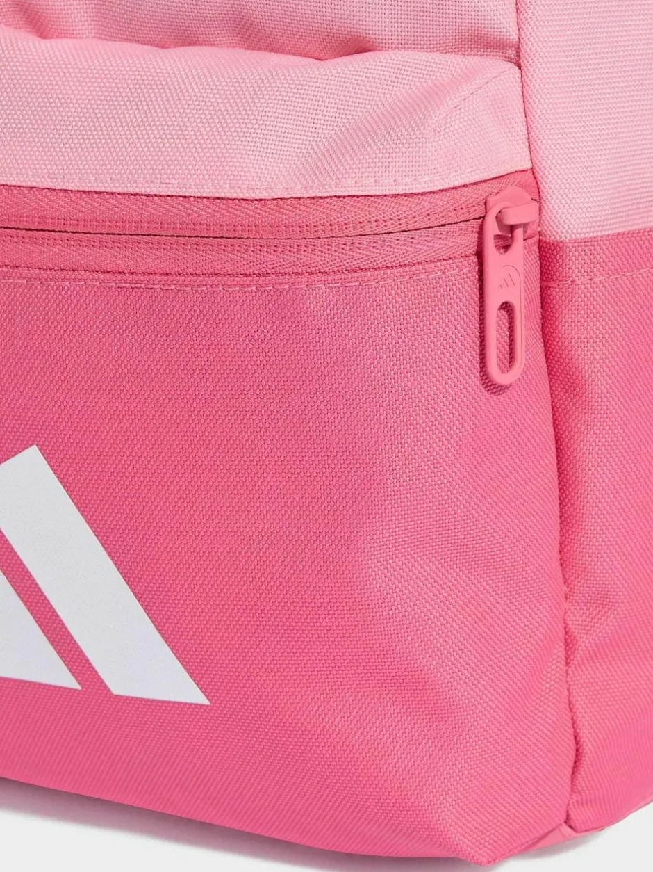 adidas Pink 3 Bar Kids Backpack Outlet