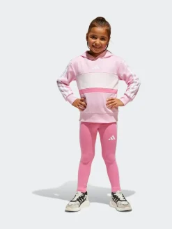 adidas Pink Essentials Tiberio Hoodie and Legging Set Little Kids Hot