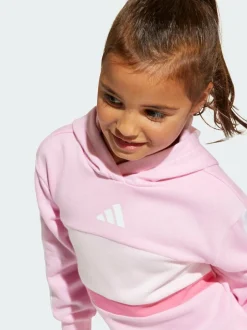 adidas Pink Essentials Tiberio Hoodie and Legging Set Little Kids Hot