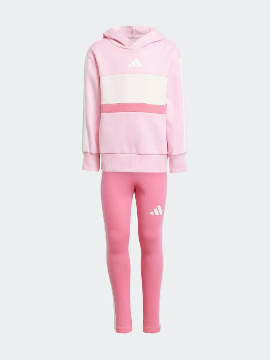 adidas Pink Essentials Tiberio Hoodie and Legging Set Little Kids Hot
