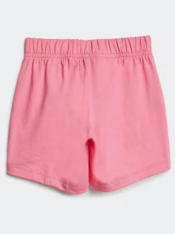 adidas Pink Essentials T-Shirt and Shorts Set Infant Kids Outlet