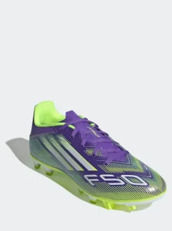 adidas Purple/White Adult F50 Club Firm/Multi Ground Boots Hot