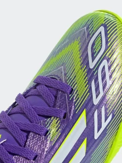 adidas Purple/White Kids F50 League Turf Boots Best