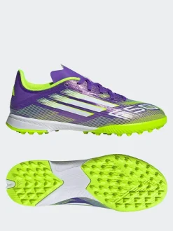 adidas Purple/White Kids F50 League Turf Boots Best