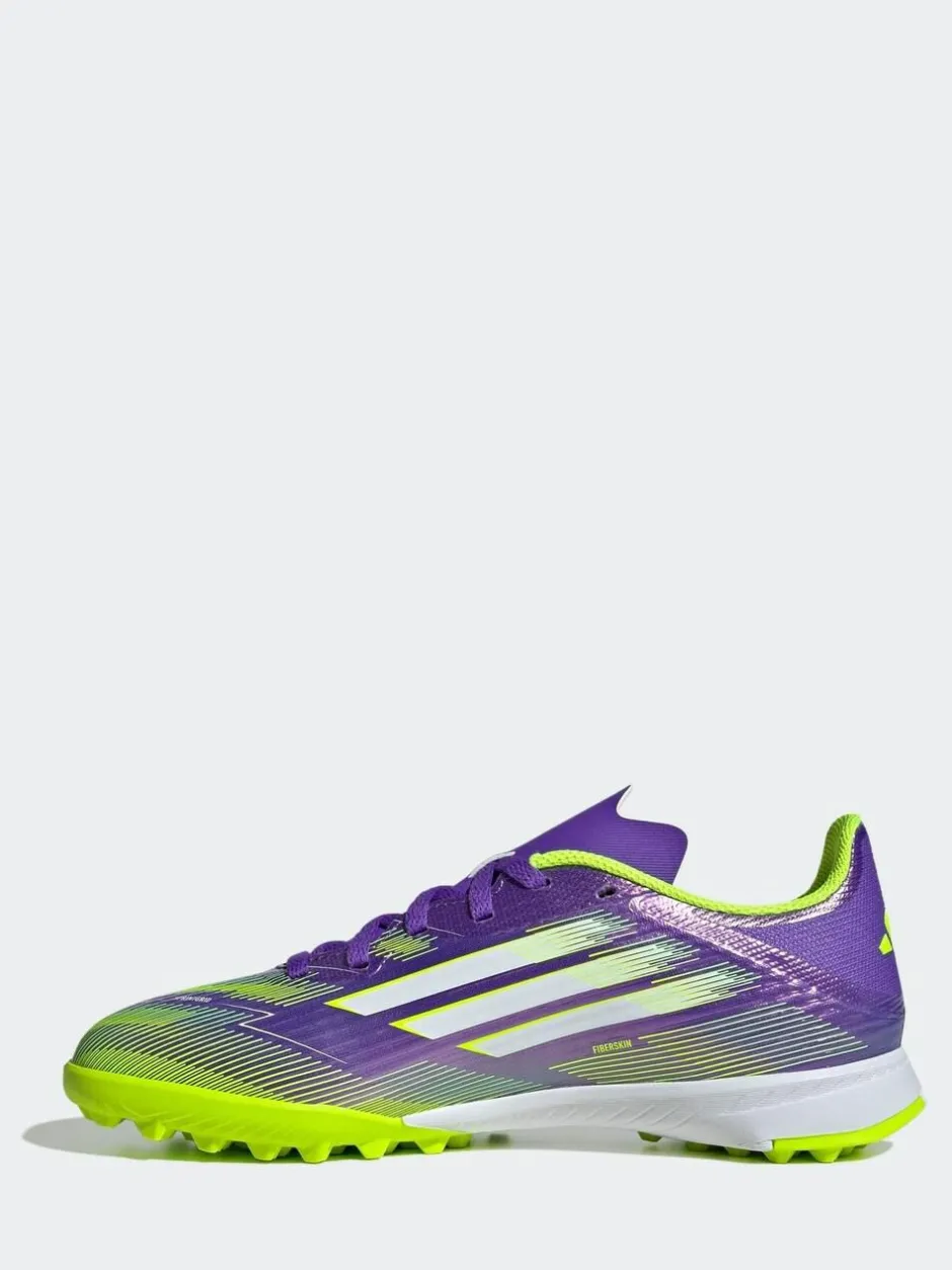 adidas Purple/White Kids F50 League Turf Boots Best