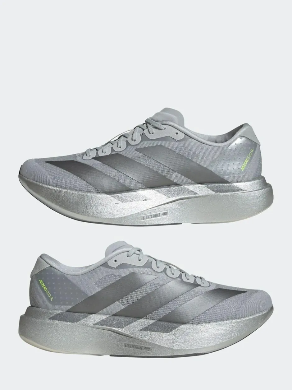 adidas Adizero EVO SL Trainers Silver (Metal) Outlet