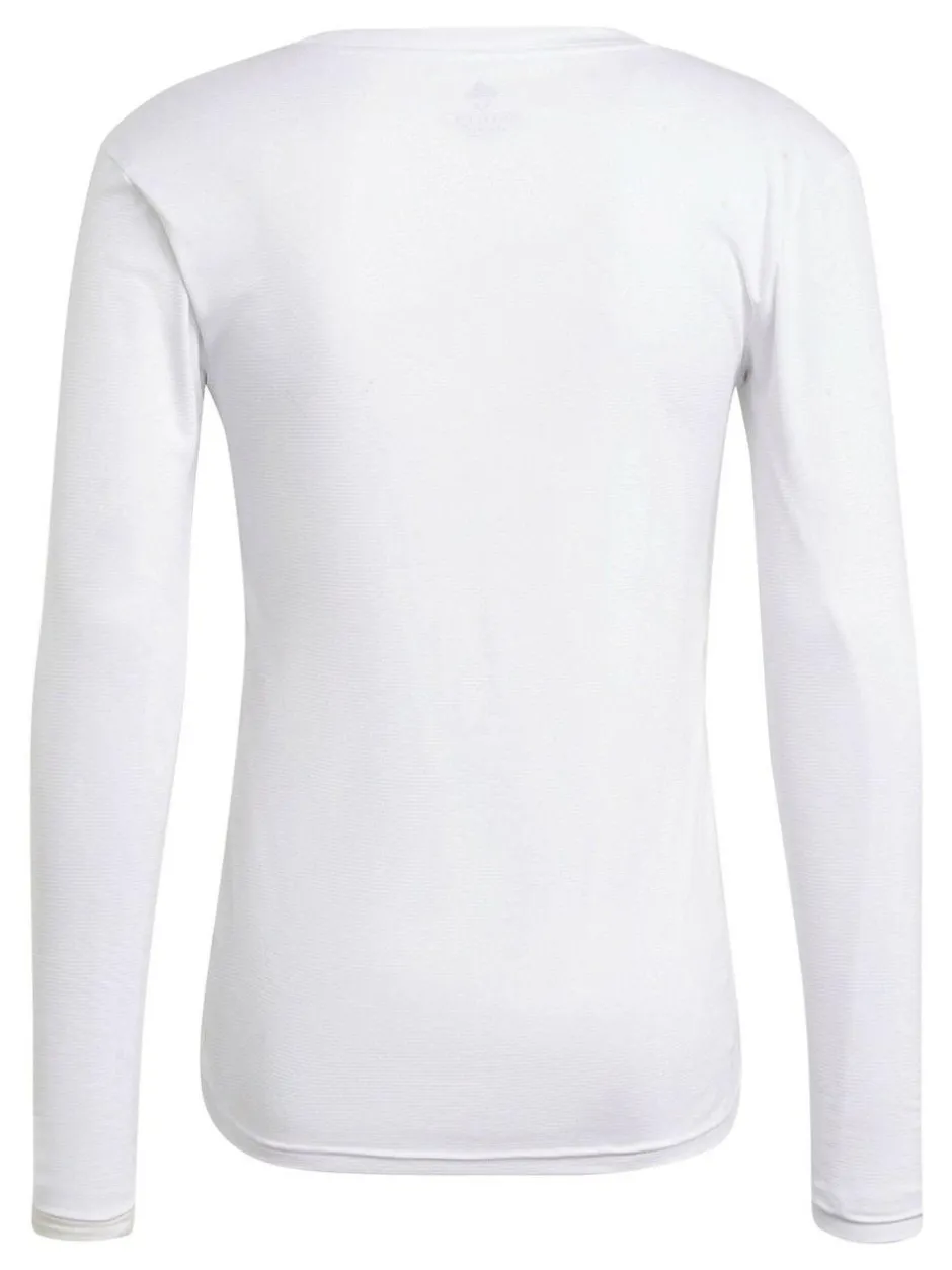 adidas Teamwear Base Layer Long Sleeve Top White New