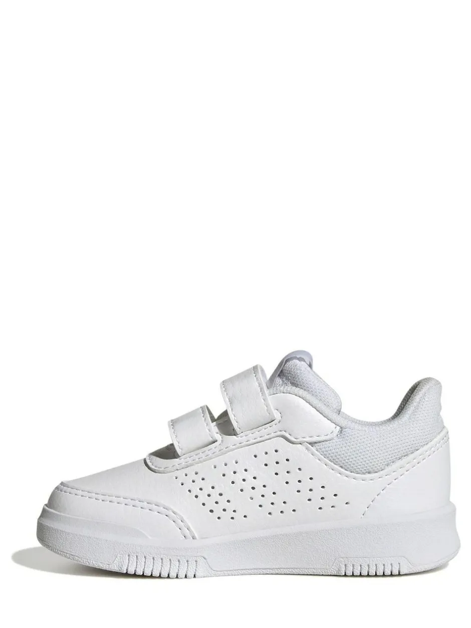 adidas White Tensaur Hook and Loop Infant Trainers