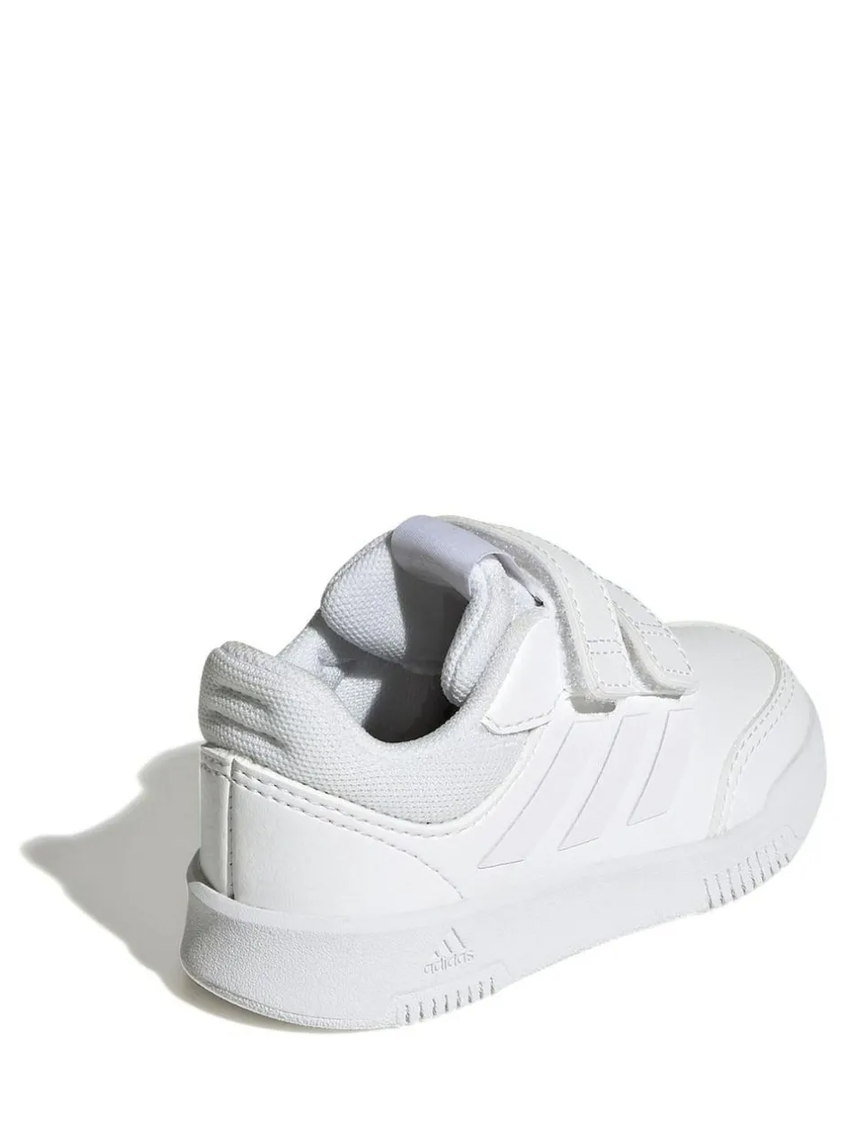 adidas White Tensaur Hook and Loop Infant Trainers