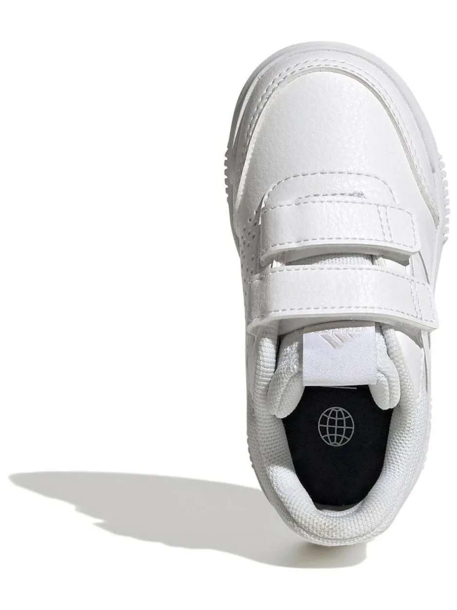 adidas White Tensaur Hook and Loop Infant Trainers