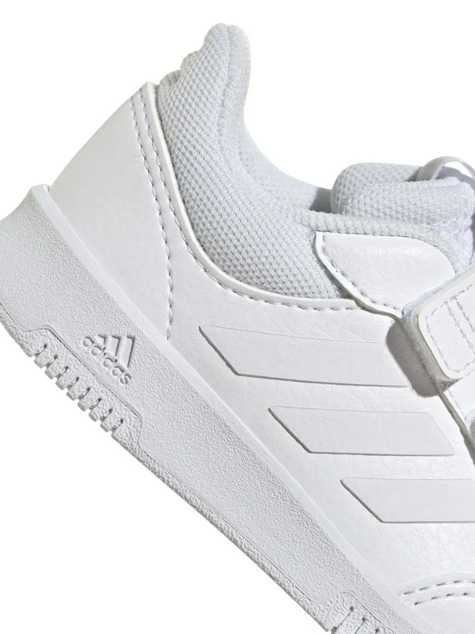 adidas White Tensaur Hook and Loop Infant Trainers