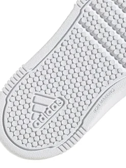 adidas White Tensaur Hook and Loop Infant Trainers