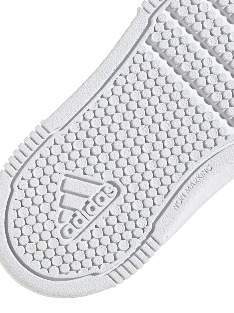 adidas White Tensaur Hook and Loop Infant Trainers