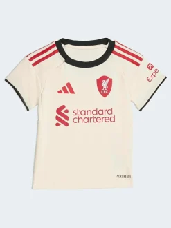 adidas White/Black Baby Kids Liverpool FC 25/26 Away Kit