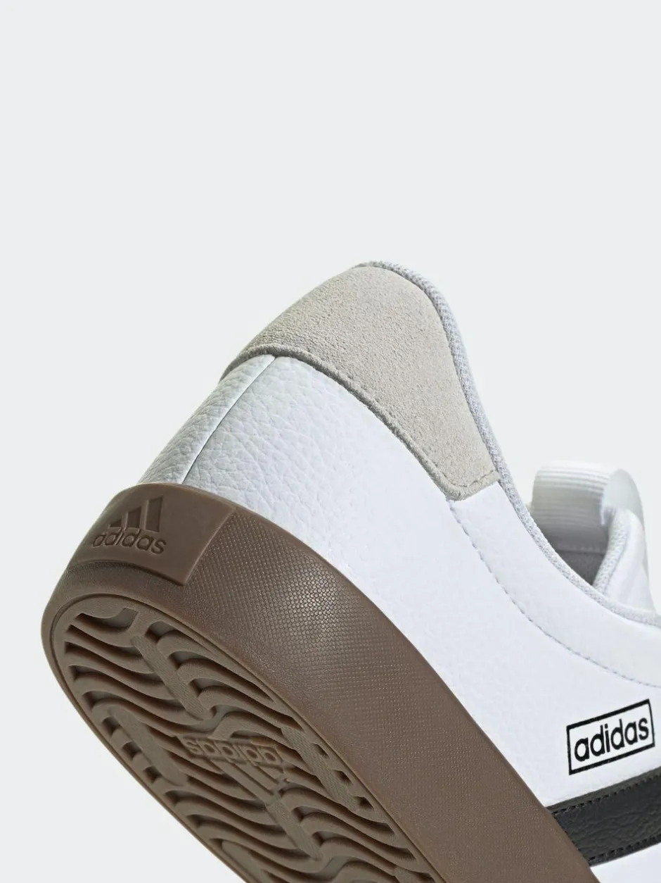 adidas White/Black VL Court Trainers New